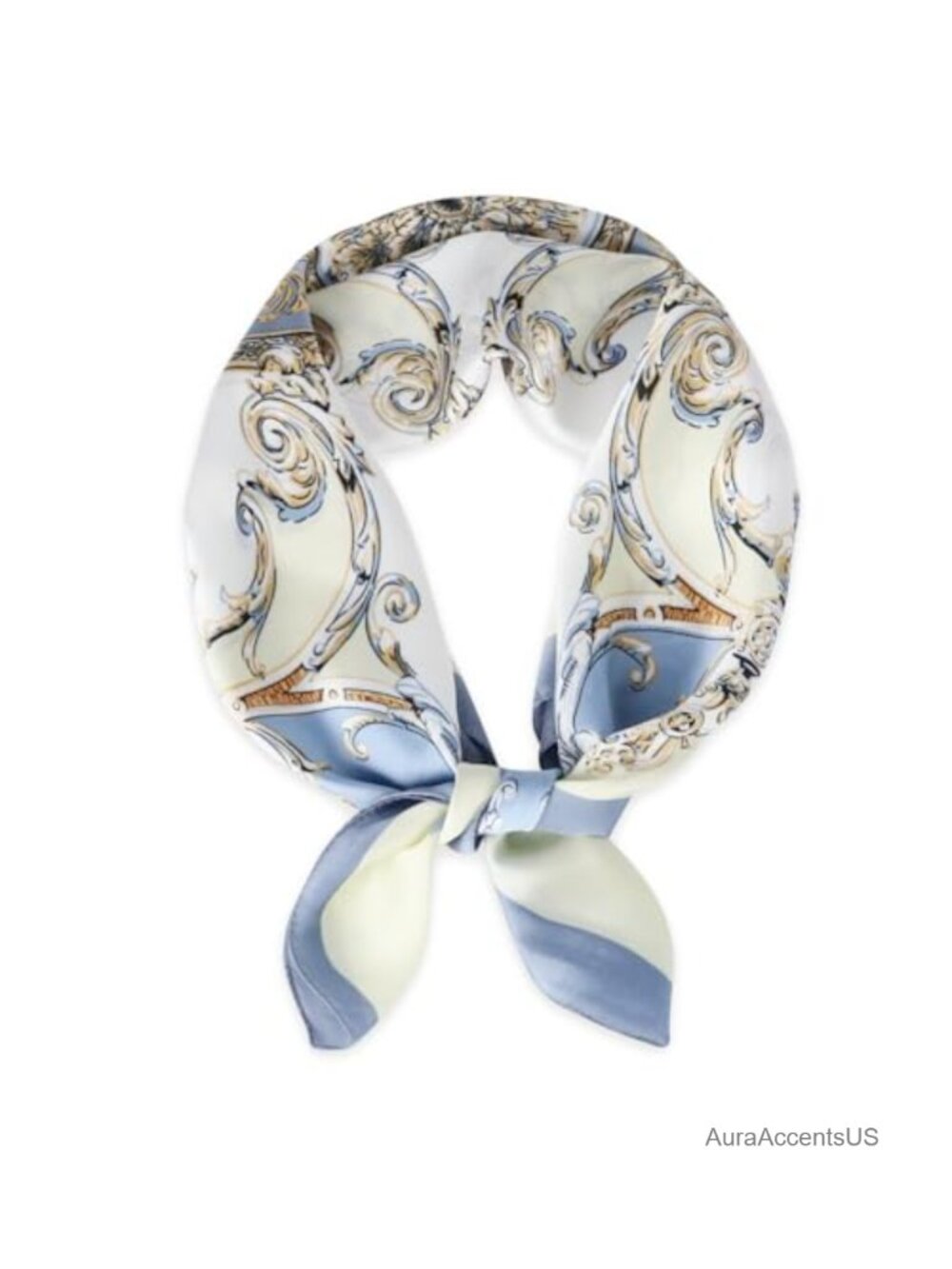Silky Satin Headscarf for Women Girls Lightweight Square Scarf Neckerchief Hair